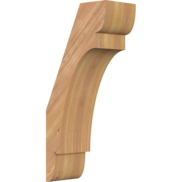 Ekena Millwork 5 1/2"W x 10"D x 22"H Olympic Smooth Knee Brace, Western Red Cedar BRC06X10X22OLY00SWR - main